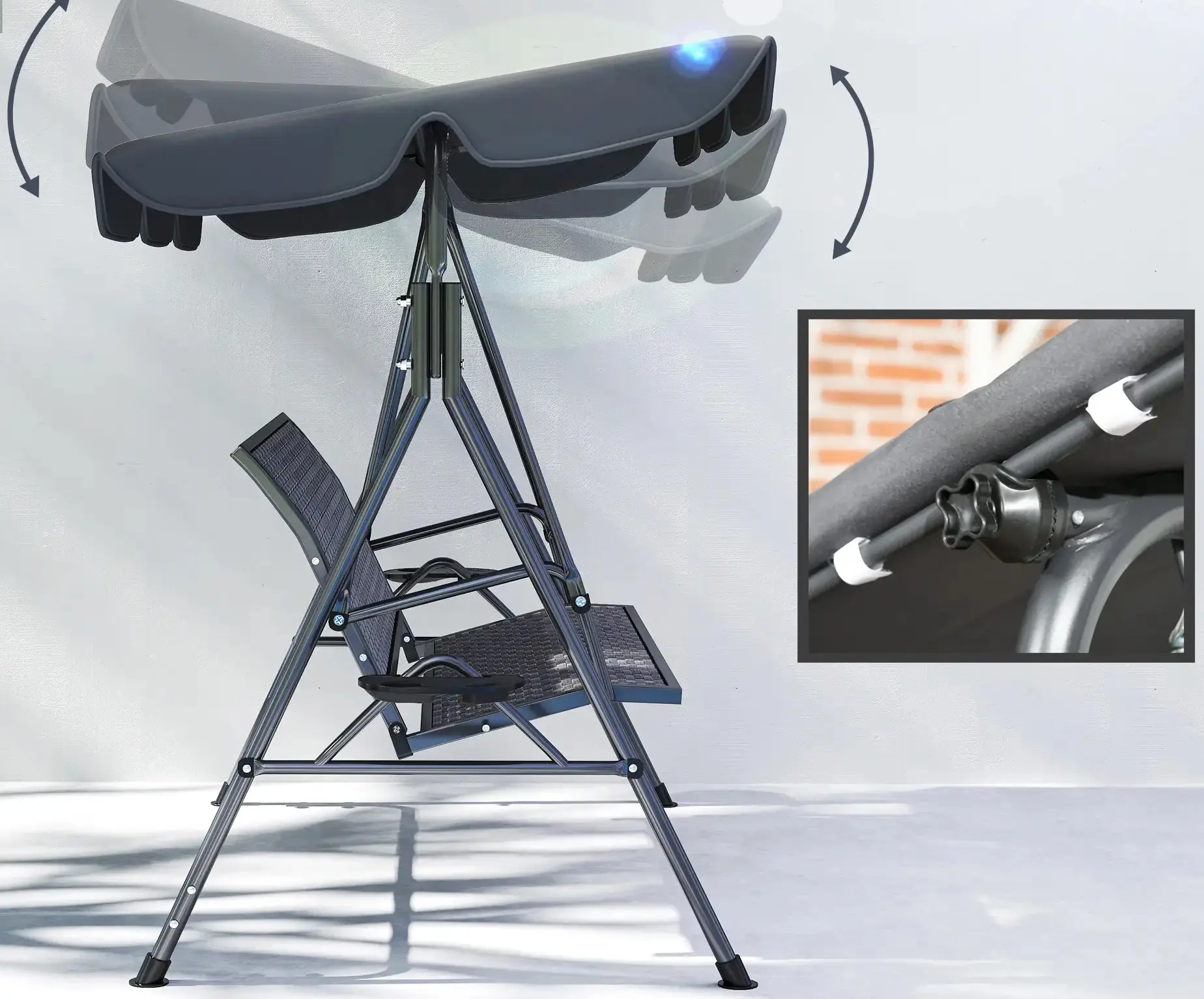 Садовые качели Outsunny 84A-277V00GY (Grey)