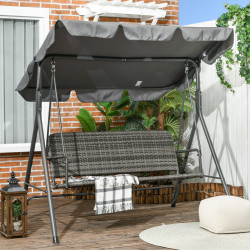 Leagan de gradina Outsunny 867-148V00GG (Dark Grey)