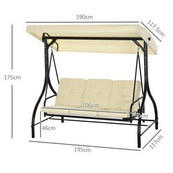 Balansoar Outsunny 84A-031V02BG (Beige/Black) Thumb