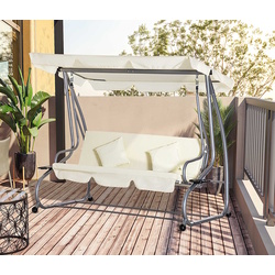 Scaun balansoar cu tent Outsunny 84A-051BG (Beige)
