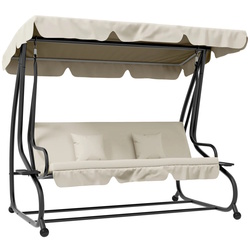 Scaun balansoar cu tent Outsunny 84A-051V01CW (Cream) Thumb