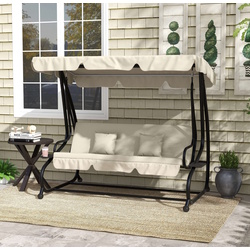 Скамья-качели с тентом Outsunny 84A-051V01CW (Cream)