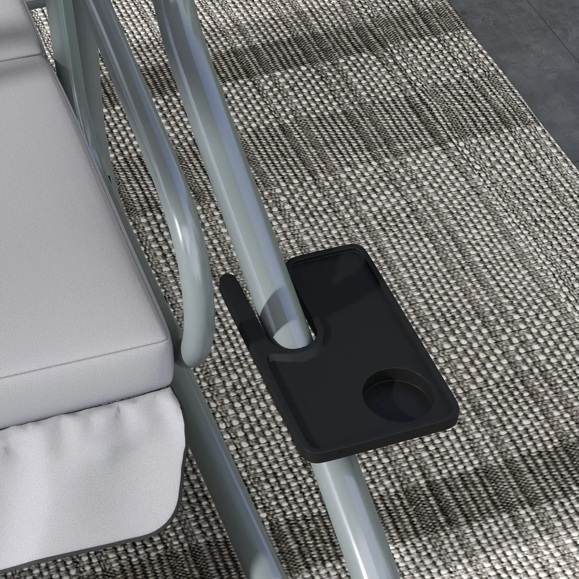 Скамья-качели с тентом Outsunny 84A-051V01LG (Grey)