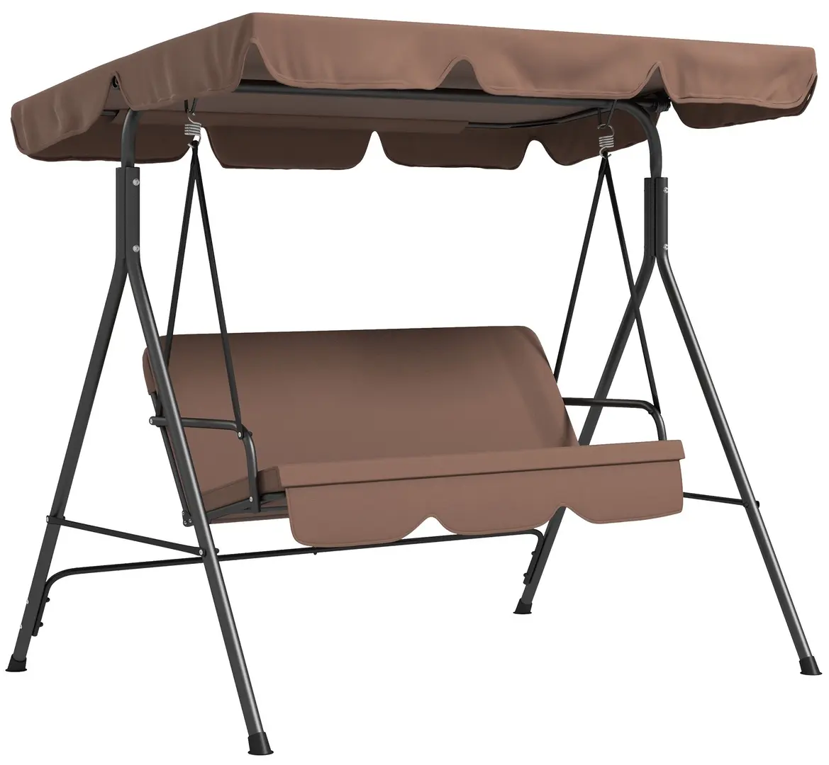 Scaun balansoar cu tent Outsunny 84A-054V05BN (Brown)