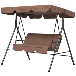 Scaun balansoar cu tent Outsunny 84A-054V05BN (Brown) Thumb