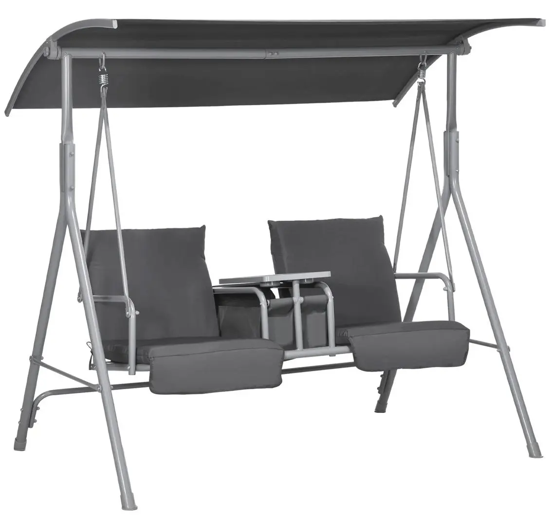 Scaun balansoar cu tent Outsunny 84A-057V01GY (Grey) - 2
