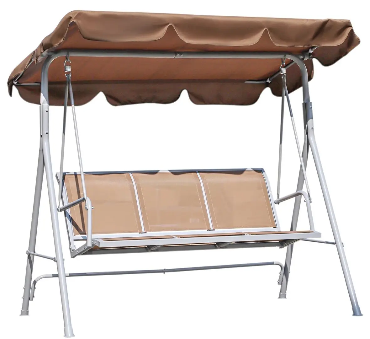 Скамья-качели с тентом Outsunny 84A-059BN (Brown) - 2