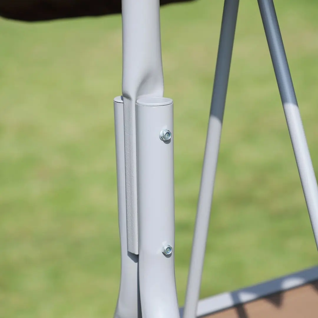 Скамья-качели с тентом Outsunny 84A-059BN (Brown) - 3