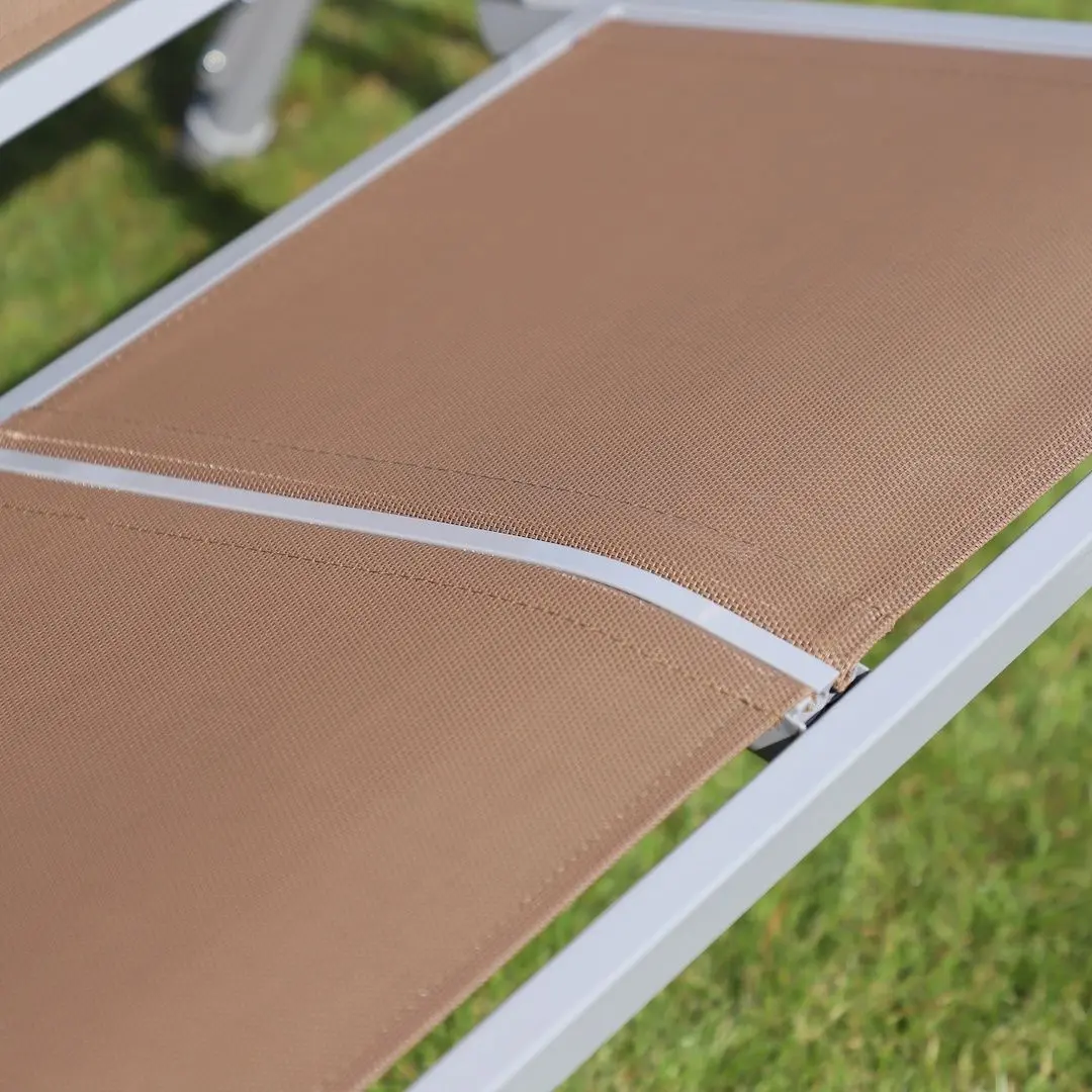 Скамья-качели с тентом Outsunny 84A-059BN (Brown) - 4