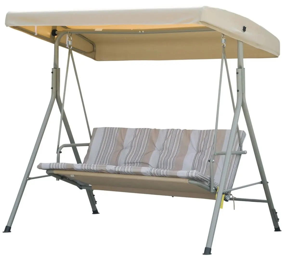 Скамья-качели с тентом Outsunny 84A-101V01LR (Brown/Beige) - 3