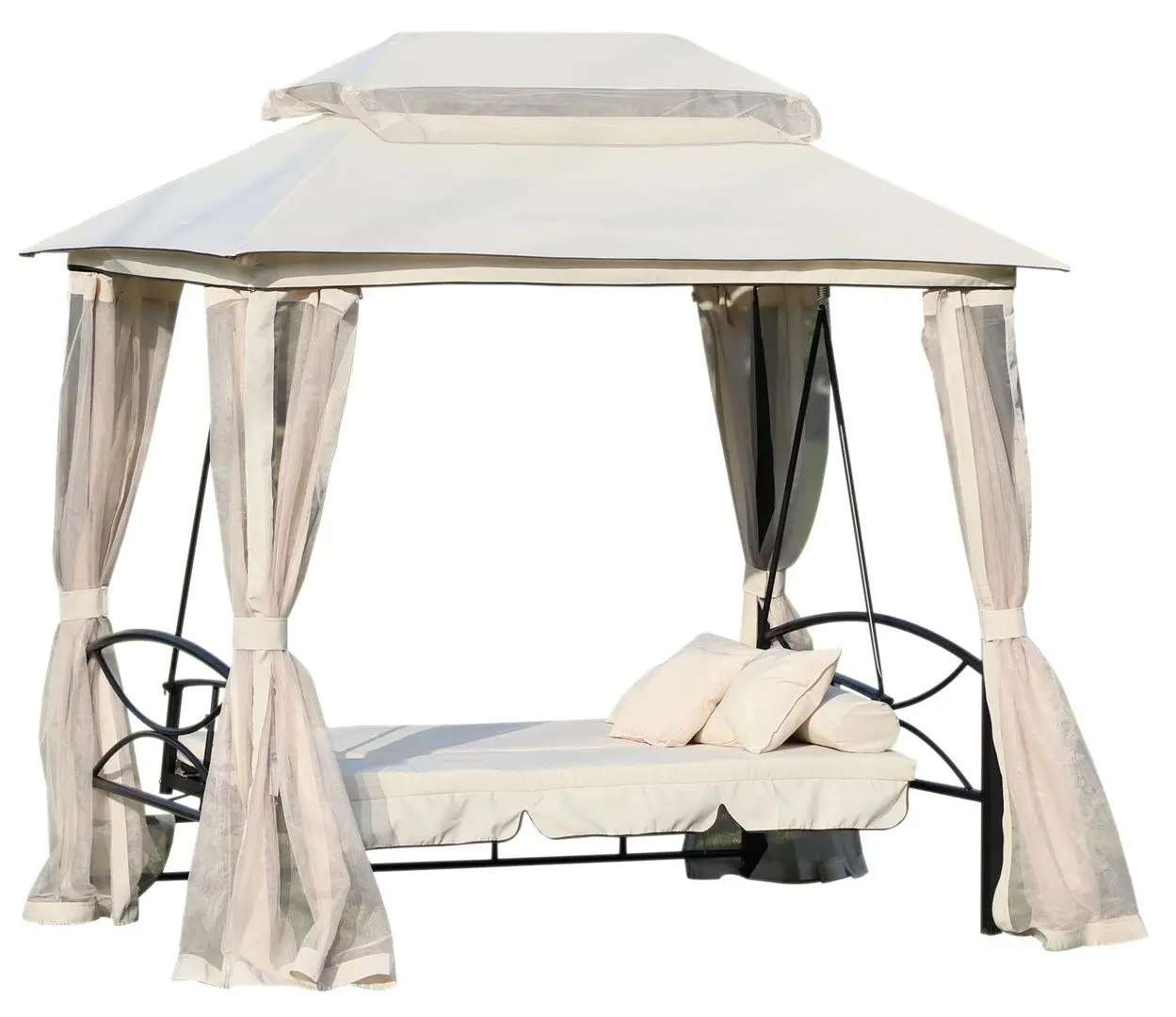 Scaun balansoar Outsunny 84A-102 (Beige)