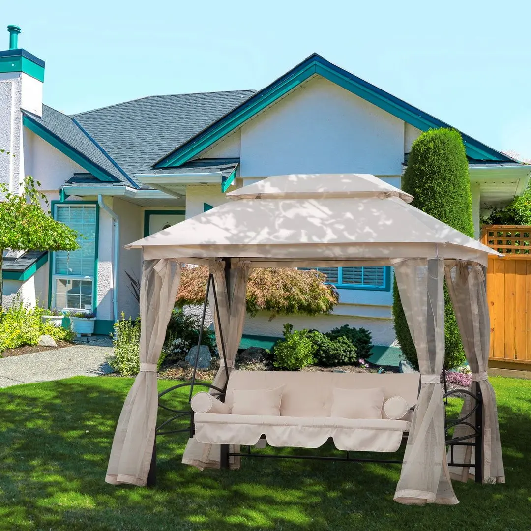 Scaun balansoar Outsunny 84A-102 (Beige)