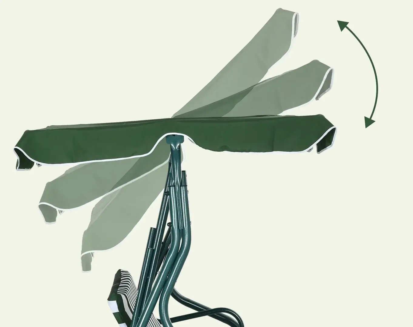 Scaun balansoar Outsunny 84A-118V01GN (Green)