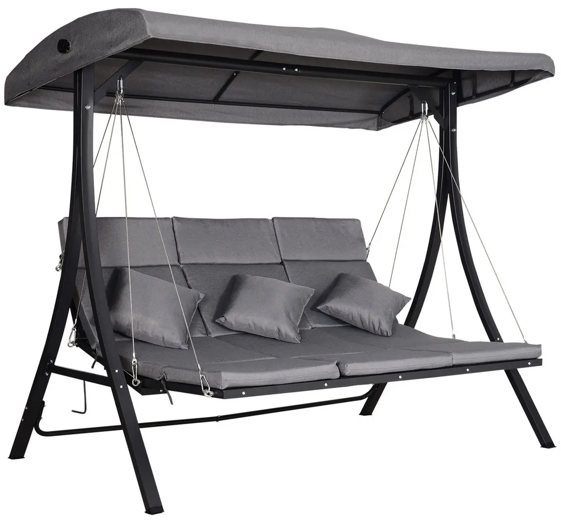 Scaun balansoar cu tent Outsunny 84A-139 (Grey)