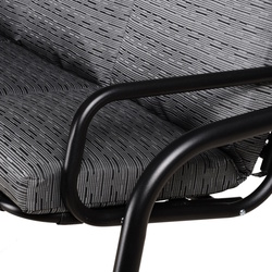 Scaun balansoar cu tent Outsunny 84A-140BK (Black) Thumb