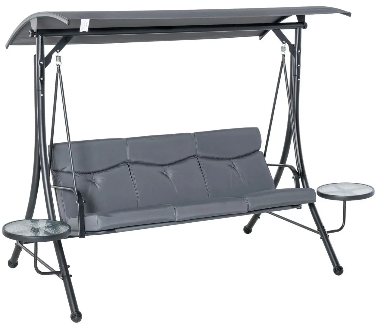 Scaun balansoar Outsunny 84A-162 (Grey/Black) - 2