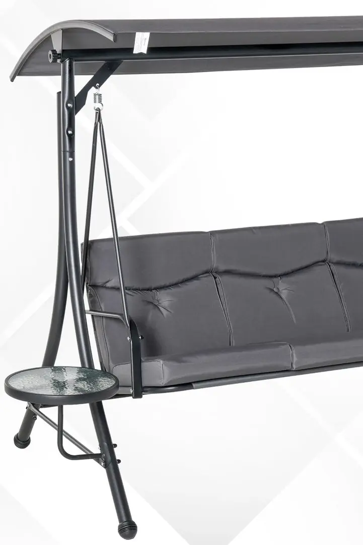 Scaun balansoar Outsunny 84A-162 (Grey/Black) - 3