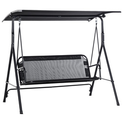 Scaun balansoar cu tent Outsunny 84A-181BK (Black) Thumb