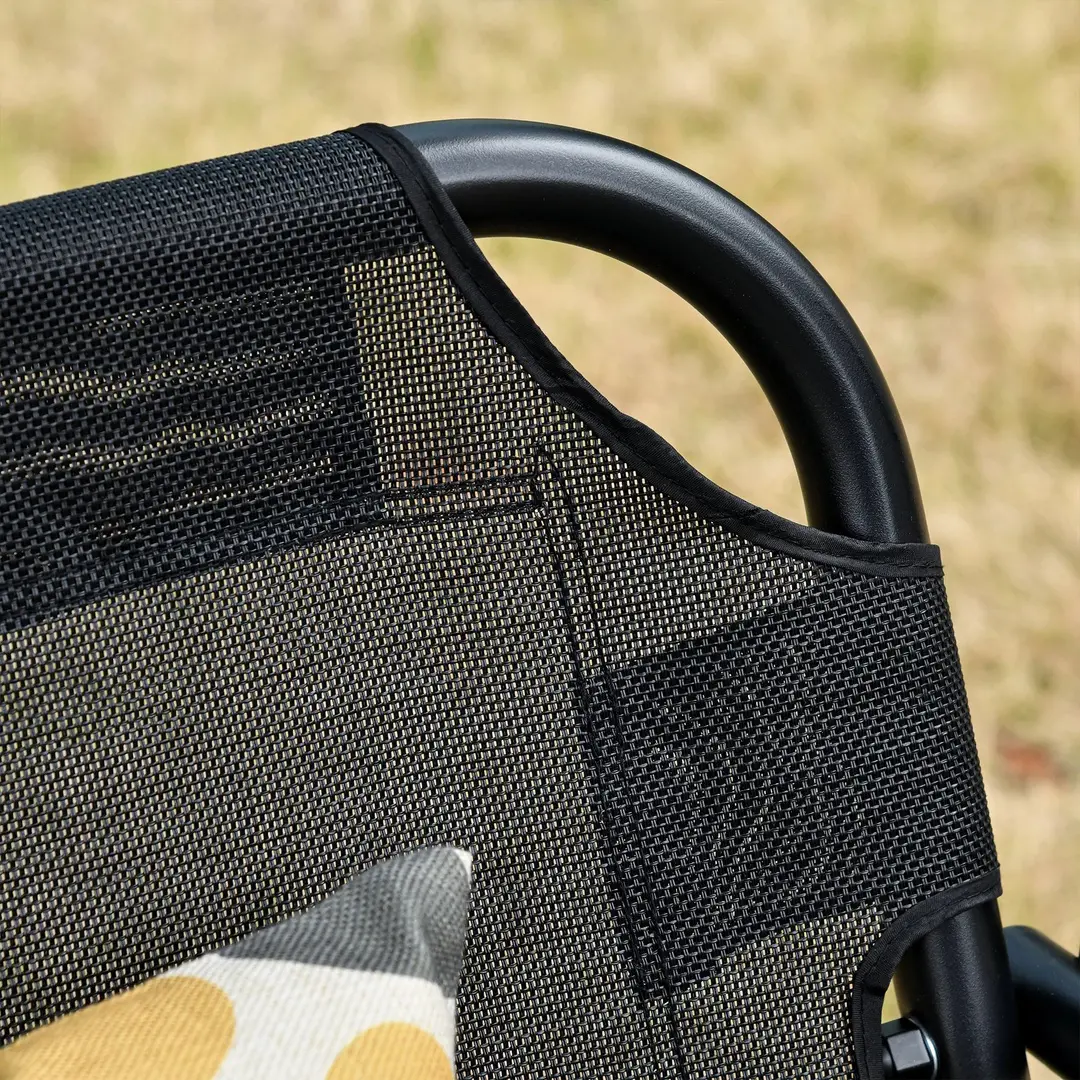 Scaun balansoar cu tent Outsunny 84A-181BK (Black)