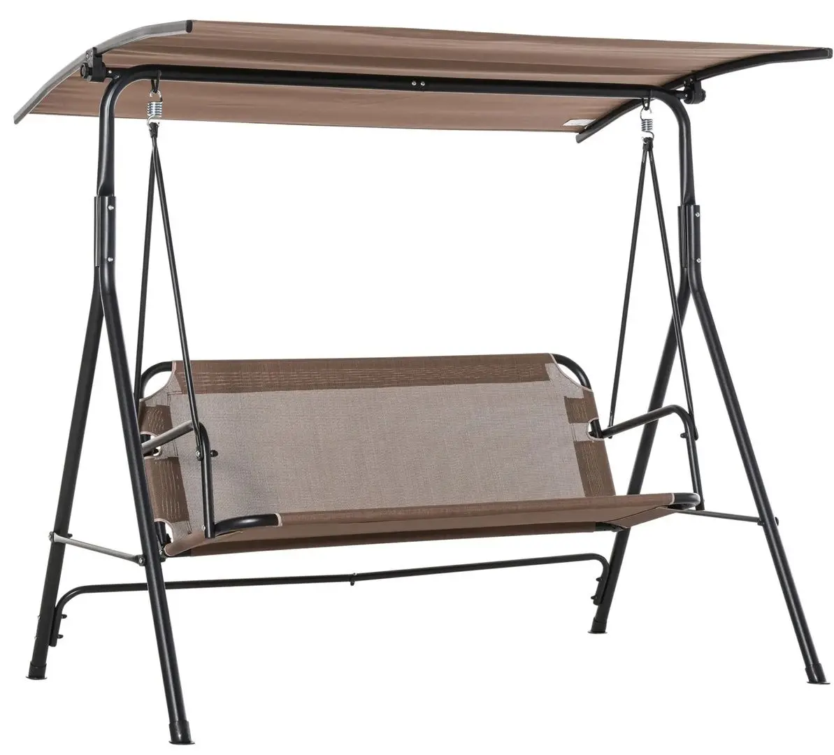 Scaun balansoar cu tent Outsunny 84A-181BN (Brown)