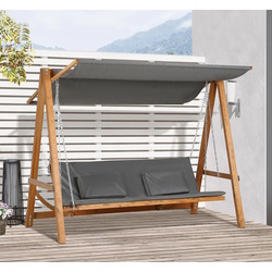 Scaun balansoar cu tent Outsunny 84A-239 (Grey) Thumb