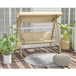 Scaun balansoar cu tent Outsunny 84A-307V00BG (Beige)