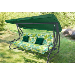 Скамья-качели с тентом Ramiz 8011 Palm Leaves (Green)