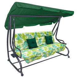 Scaun balansoar Ramiz 8011 Palm Leaves (Green) Thumb