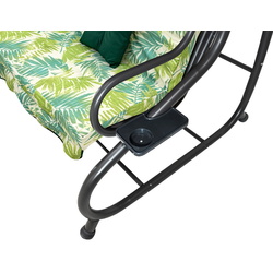 Scaun balansoar Ramiz 8011 Palm Leaves (Green) Thumb