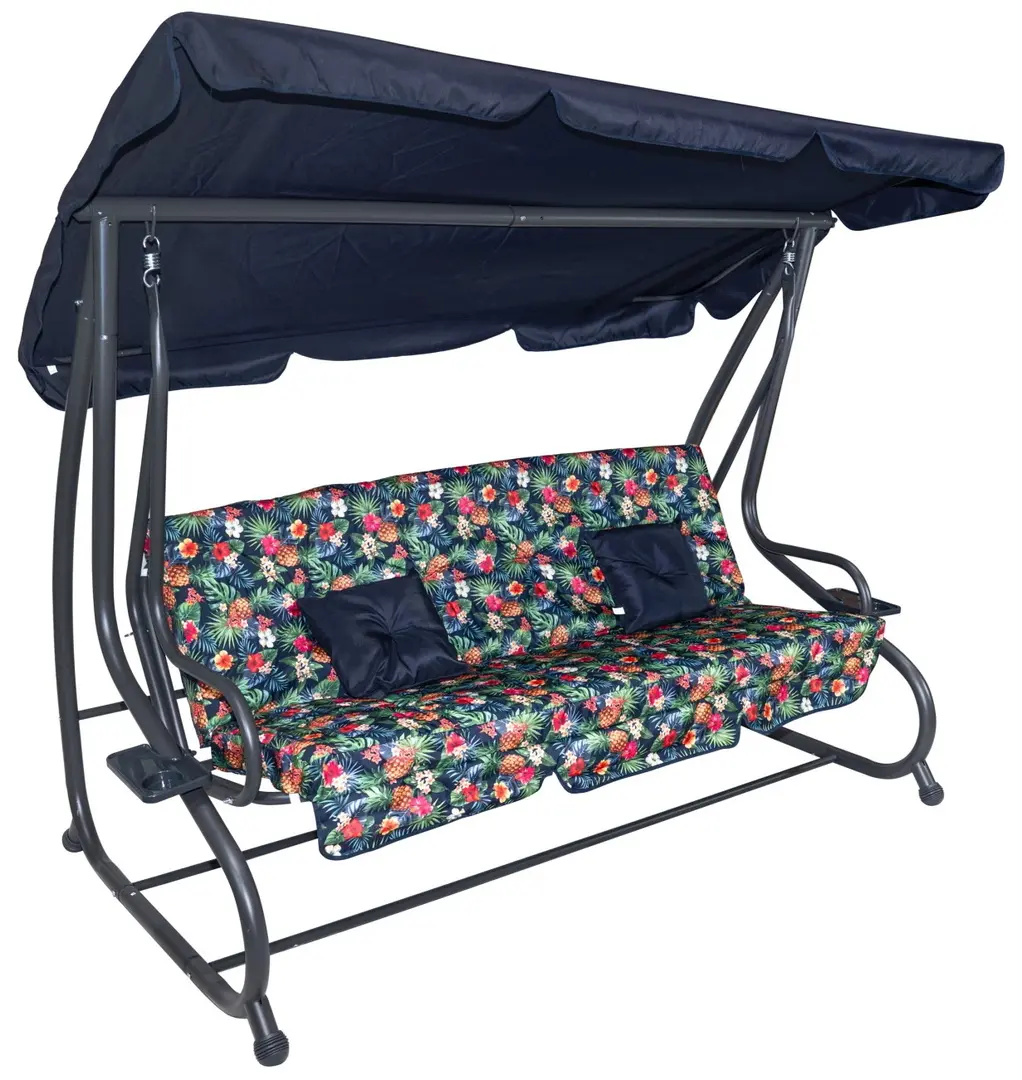 Скамья-качели с тентом Ramiz 8011 Tropic (Blue) - 4