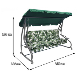 Скамья-качели с тентом Ramiz 8078 (Green) Thumb