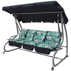 Scaun balansoar Ramiz 8078 (Monstera Leaves) Thumb