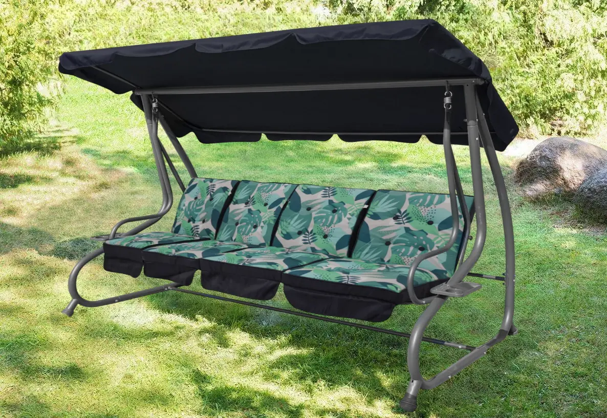 Scaun balansoar Ramiz 8078 (Monstera Leaves)