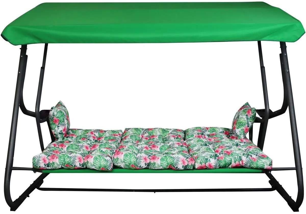 Scaun balansoar Saska Garden Matylda (Green/Multicolor)