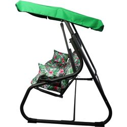 Scaun balansoar Saska Garden Matylda (Green/Multicolor) Thumb