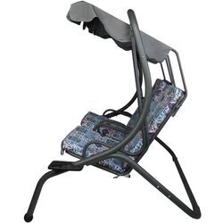 Скамья-качели с тентом Saska Garden Sonic Mosaic (Grey/Blue) Thumb