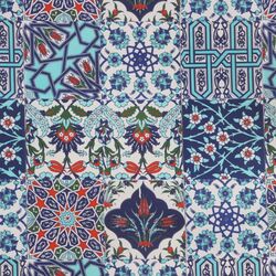 Скамья-качели с тентом Saska Garden Sonic Mosaic (Grey/Blue) Thumb