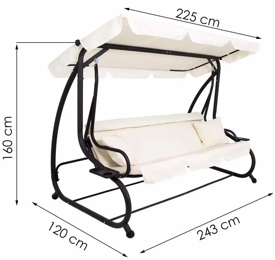 Садовые качели Springos Bohema GS0025 (Сream) - 13