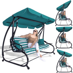 Leagan de gradina Springos GS0024 (Blue/White) Thumb