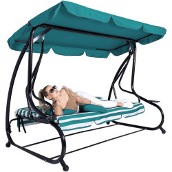 Leagan de gradina Springos GS0024 (Blue/White) Thumb