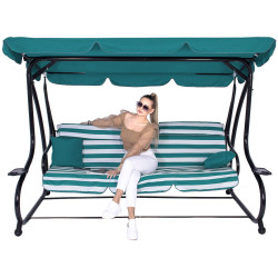 Leagan de gradina Springos GS0024 (Blue/White) Thumb