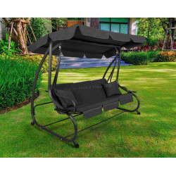 Leagan de gradina Springos GS0026 cu plasa antimosciti (Dark Gray)