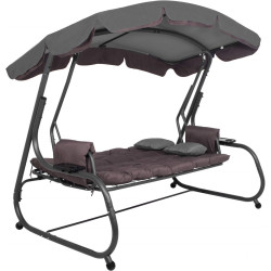 Садовые качели Springos GS0032 (Brown/Gray) Thumb