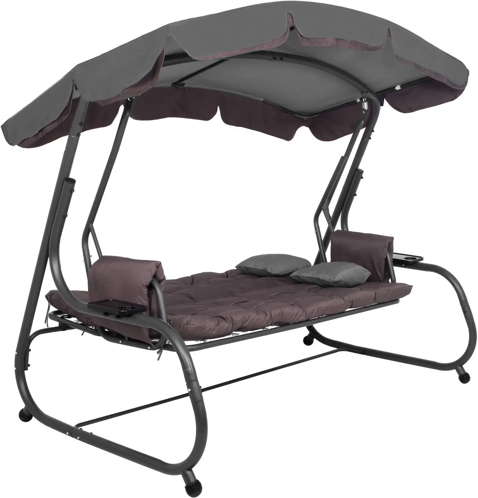 Садовые качели Springos GS0032 (Brown/Gray) - 4