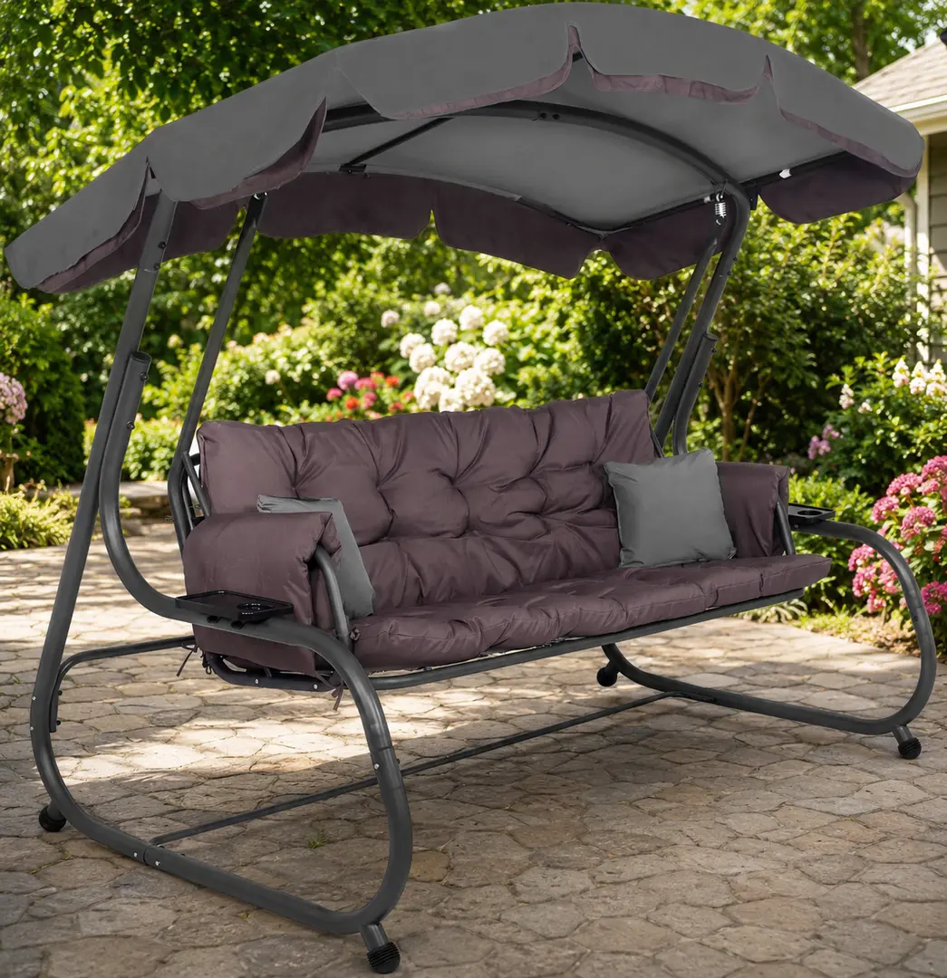 Садовые качели Springos GS0032 (Brown/Gray)