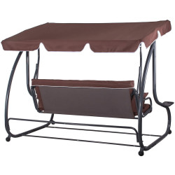 Садовые качели Springos Linda GS0004 (Brown) Thumb