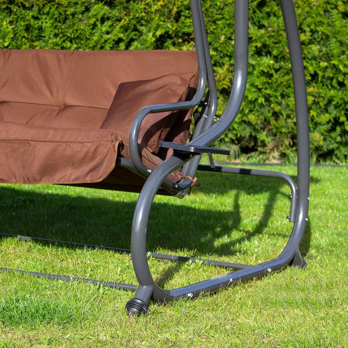 Садовые качели Springos Linda GS0004 (Brown) - 12