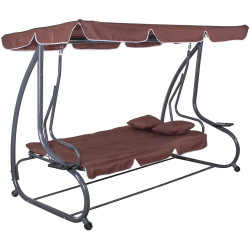 Садовые качели Springos Linda GS0004 (Brown) Thumb