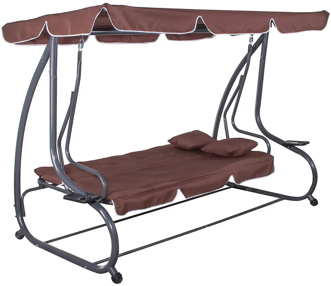 Садовые качели Springos Linda GS0004 (Brown) - 3