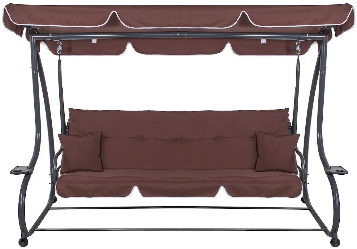 Садовые качели Springos Linda GS0004 (Brown) - 10